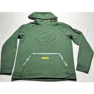 Green Bay Packers UNRL Crossover Pullover Hoodie Limited Edition NFL Mens Medium